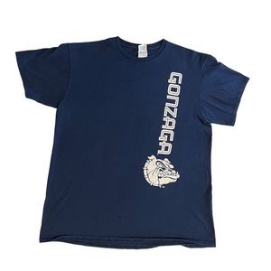 NCAA Gonzaga GU Basketball Navy Blue Unisex L T-Shirt